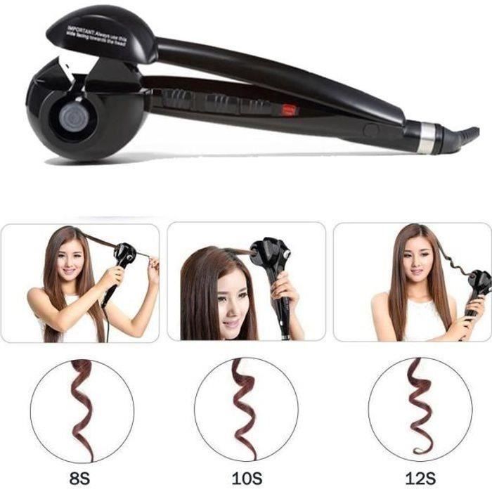 Ywei Fer à friser Professionnel Boucleur à cheveux Automatique  190-210-230°C 3 niveaux de température chauffant céramique Styler Sa -  Cdiscount Electroménager