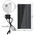 YRHOME Panneaux solaires 150W panneau solaire module solaire chargeur solaire ensemble de cellules solaires en aluminium-1