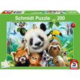Puzzle Animaux 200 pièces - SCHMIDT - Nos amis les bêtes - Blanc - Enfant - A partir de 8 ans-1