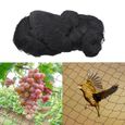 15m * 15m Anti-oiseaux Filet de volière Maille Noir Protection pour Plante Légume Fruit Étang Jardin-1