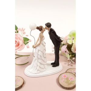 Figurine de couple de mariés pour une déco de mariage, 11cm