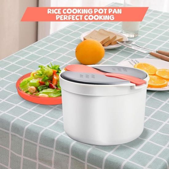 Cuiseur à riz à micro-ondes, cuiseur à riz multifonction de 2 l, avec