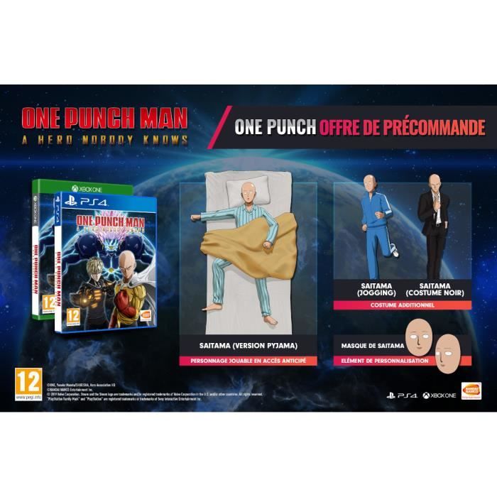Jeu Xbox One : One Punch Man - A Hero Nobody Knows - NEUF Sous Blister - Bandai Namco