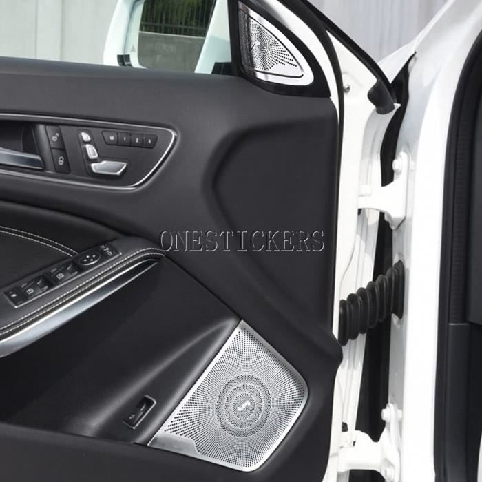 4 Entretoises Haut-Parleur 4 Pouces Universelles - Plastique Noir, Épaisseur 11 Mm, Pour Installation Audio Voiture