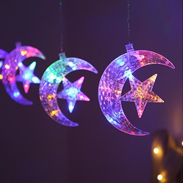 Guirlande Lumineuse étoiles LED Multicolores – Longueur Variable, Pour Décor Intérieur