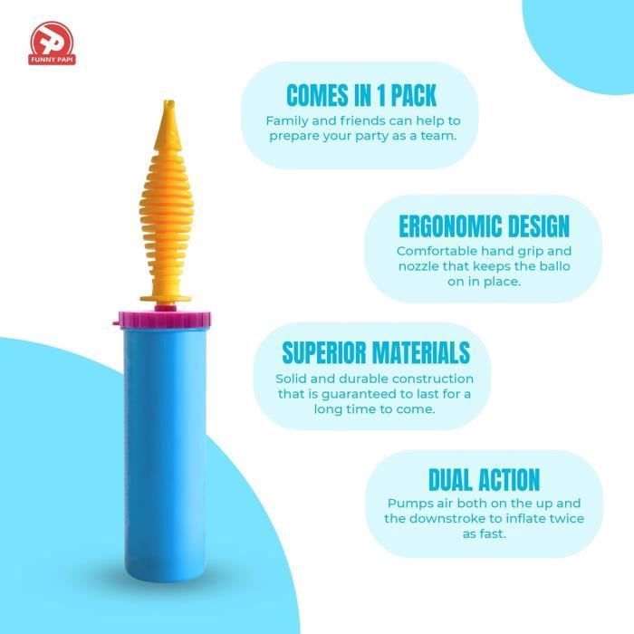 5 Pièces Pompe À Ballon À Main - Pompe À Ballon Gonflable Pompe À Air