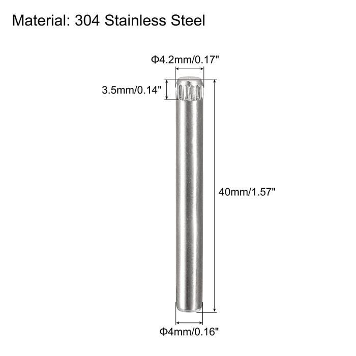 4 Tiges En Acier Inoxydable 304 - 3mm X 200mm - Pour Modèles Réduits Et Bricolage