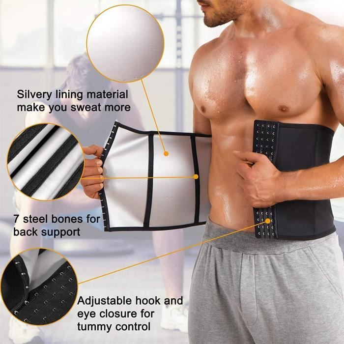 Ceinture de Sudation Homme Gaine Ventre Plat Amincissante Ajustable Ventre Plat Abdominale Minceur Gaine Amincissante Ventre 23 Cdiscount Sport
