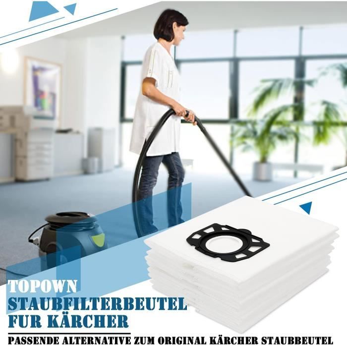 TOPOWN 10 pcs Sac aspirateur karcher WD4 WD5 WD6 WD4 Premium WD5