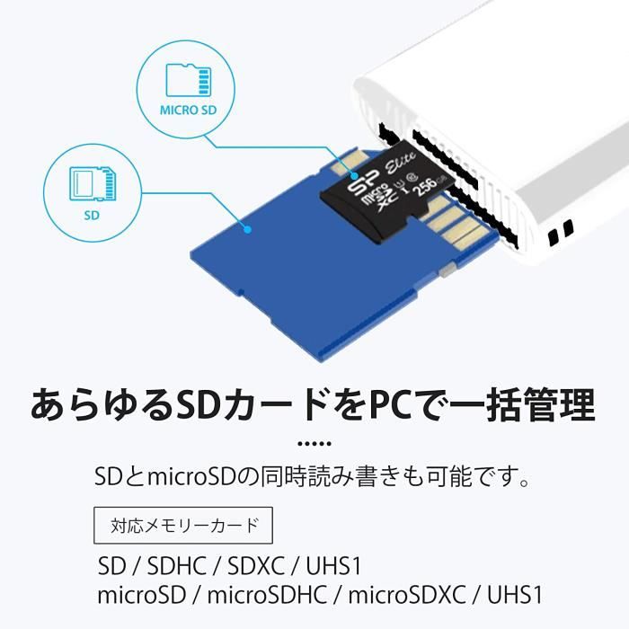 Lecteur de carte mobile Silicon Power USB-A / Type-C