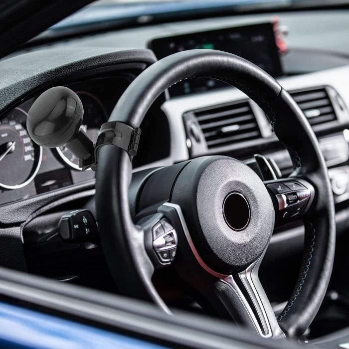 SHINING HOUSE Bouton De Volant De Voiture, Universel Spinner De Volant Silicone Bouton De Rappel De Volant Rotatif A 360 Convient A Toutes Les Voitures Camions Semi Remorques Bateaux 84043400