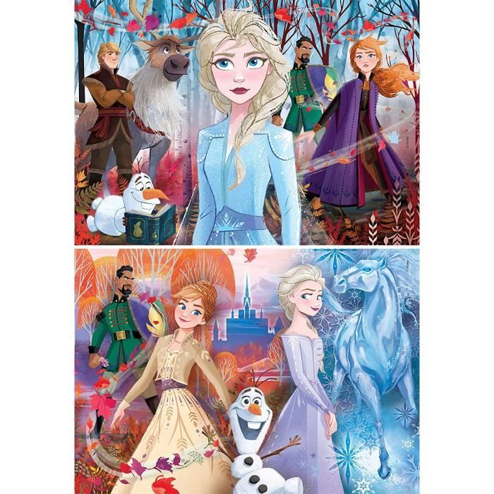 Clementoni - 2x20 pièces - La Reine des Neiges 2 - Cdiscount Jeux - Jouets