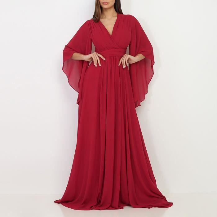 Robe sales longue drapée