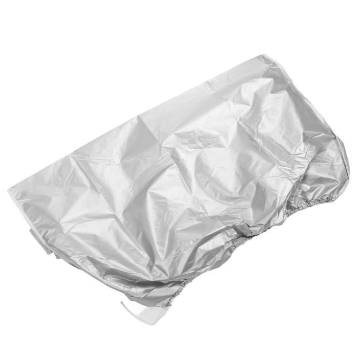 Housse Protection Climatiseur Fenêtre Extérieur - Oxford Argenté Imperméable Anti-UV Anti-Poussière Stecto