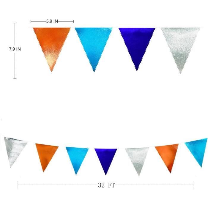 1pc, Bannière * Doré Et Vert, Décoration De Fête De Verdure, Panneaux De Bunting Pour Anniversaire De Garçons Filles, Salle De Classe De Pépinière