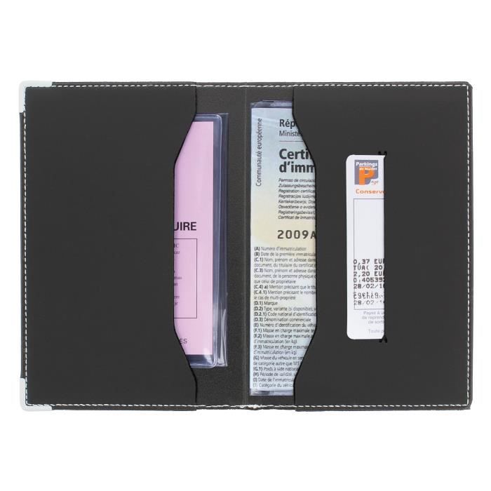 Etui carte grise luxe sales