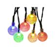 30 LEDs lampe solaire guirlande lumineuse solaire en forme de boule de Lampe Noël décorative pour extérieure（Multicolore）-2