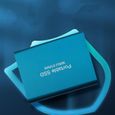 Disque Dur Externe Portable SSD 2 To avec étui de Protection super mini HDD USB 3.1 2TB 75x58x10mm Bleu-2
