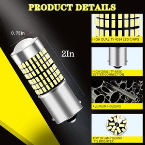 1156 Ba15s Ampoule LED, OUSHI Canbus P21W 7506 1003 Ampoule LED Extrêmement Lumineux 4000LM 12V-24V 21W Uniquement Remplacement Pour Clignotants LED De Voiture, Jaune Ambre (Lot De 2 P21w Led