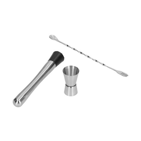 WUURAA Cocktail Muddler en Acier Inoxydable Boisson Cocktail