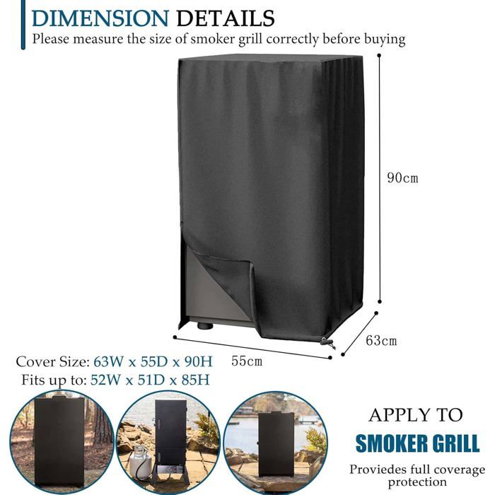 Housse De Protection Pour Fontaine De Jardin - Tissu Oxford 600D Imperméable - 122x155cm - Vert/noir