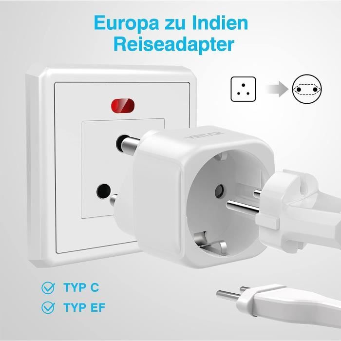 Adaptateur prise france vers inde – Trouvez le meilleur prix
