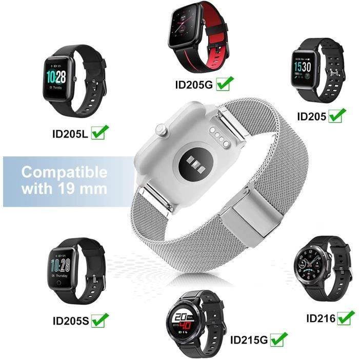 M tal Bracelet Compatible Avec Id205L 19 Mm Montre Bracelet Pour