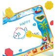 Tapis dessin eau enfant Doodle peinture 100x70cm Jouets éducatifs Cadeaux pour enfants-3