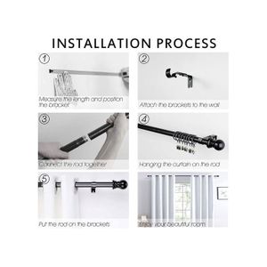 Lot De 4 Embouts Décoratifs Pour Tringle à Rideaux 28mm - Finition Élégante - Installation Facile