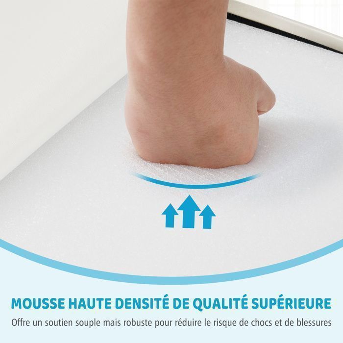 Parcours De Motricité Bébé 6 Pièces En Mousse - Blocs D'escalade éducatifs Rose Et Blanc - Dès 1 An