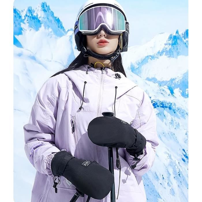 Gants Chauffant, 3.7V 4000mAh Batterie Rechargeable Gants Homme Femme,  Lavable Chauds d'hiver à écran Tactile, Adaptés à la Ski Moto
