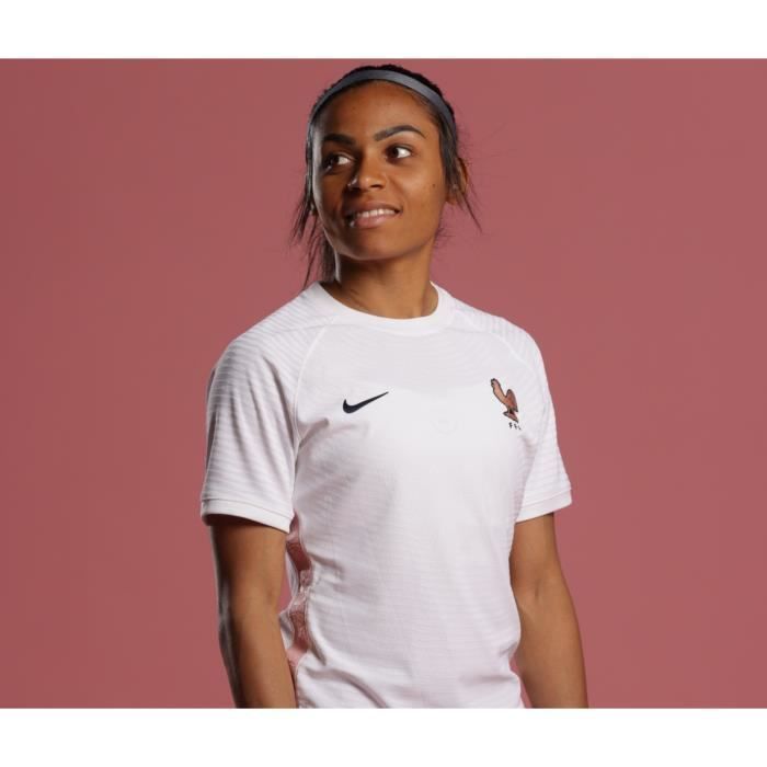Maillot France Exterieur Euro Feminin 2022 Blanc Femme 100 Polyester Cdiscount Sport