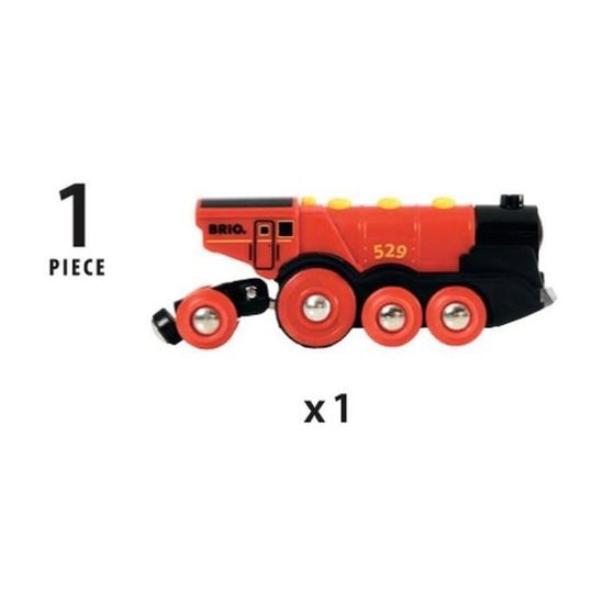 Trenino Elettrico Locomotive Électrique à Piles Pour Enfants - Connexion Magnétique, Compatible Thomas & Brio, Jouet Éducatif Dès 3 Ans Jouet Train Compatible Thomas Brio
