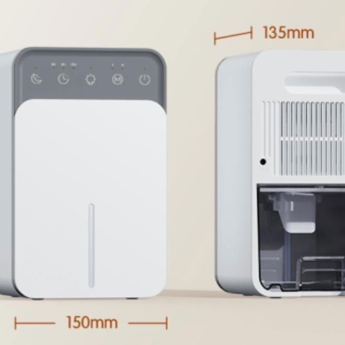 Déshumidificateur électrique Dr.Prepare Déshumidificateur Électrique Portable – Ultra Silencieux, 1L, Idéal Pour Chambre, Salle De Bain, Armoire