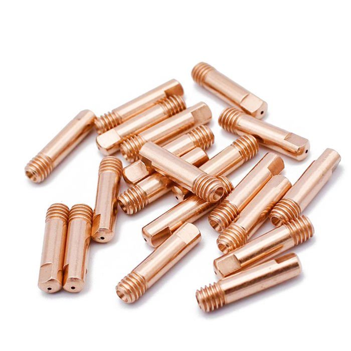 10 Buses Soudage MIG 0.9mm pour Torche MB15 - Pointe Contact 0.9x25mm