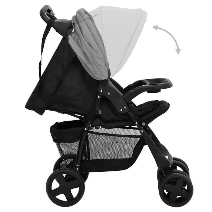4 Housses De Roues Pour Poussette - Protection Anti-Poussière Et Eau - Taille L (18-25 Cm) - Noir - Polyester