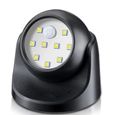 Spot LED à pile  - Proxinova - sphère extractible et rotative à 360°, détecteur de mouvement PIR, fixation pratique, 150 lumens-0