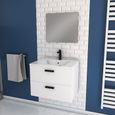 Ensemble design de salle de bain - Blanc - L 60 x P 46 x 45 cm-0