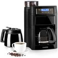 Klarstein Aromatica II Cafetière 1,25L - machine à café avec broyeur intégré - pour 10 tasses - verseuse + thermos - 1000W - noir-0
