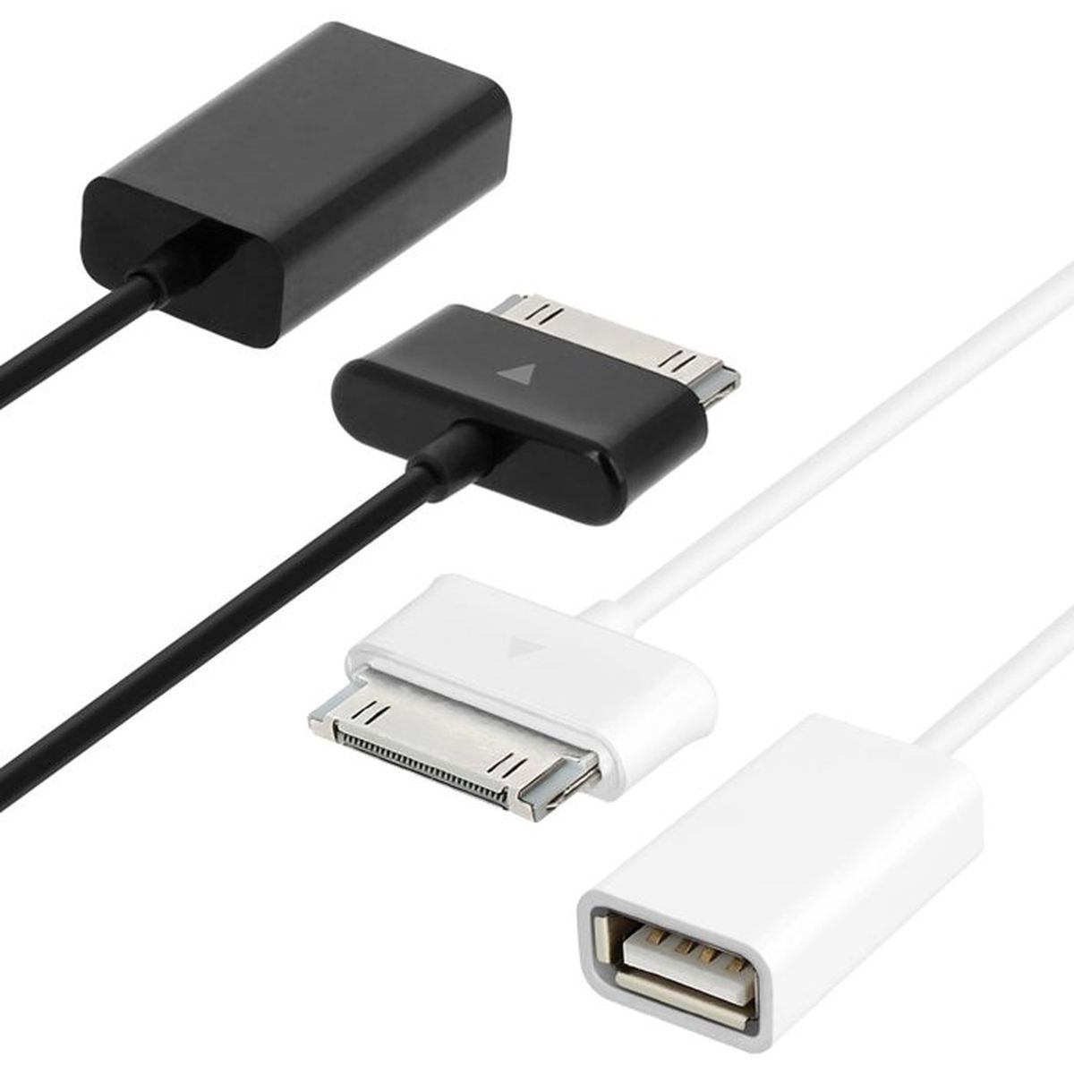 Adaptateur OTG iPhone/iPad/iPod 30 Broches vers USB Femelle Noir ou Blanc Cdiscount Informatique