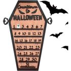 Calendrier de l'Avent Halloween - ZGEER - Compte à Rebours De La Maison Hantée - Citrouille festive - Bois