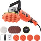 FUROKOY Polisseuse électrique automobile, 1 à 7 vitesses réglables pour polir différents matériaux, à faible bruit