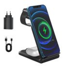 HAUTSTORE Chargeur Induction 3 en 1 pour iPhone 14/13/12/11/X,Station de Charge pour Apple Watch Ultra 8 7 6 SE 5 4 3,AirPods 3/Pro 2