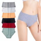 MALKRIS Lot de 6 Culotte Femme Coton Grande Taille Culotte Respirante Sous-Vêtements Confortable