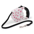 ZHIKE Laisse de marche de corde de traction rétractable automatique de chat de chien de compagnie de chien de 5M