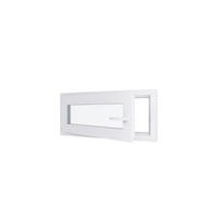 Fenêtre PVC Triple vitrage - Blanc/Blanc - Ouverture à Gauche - Largeur 900 x Hauteur 400 mm