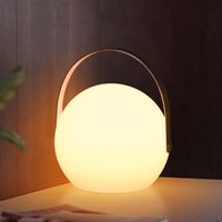 Lampe de Table LED Veilleuse Portable Nomade Lampe de Chevet Portative LED Rechargeable sans Fil Multicolore Pour Jardin Extérieur