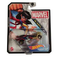 Mattel GJH94 Hot Wheels Personnage Voitures MS. Marvel, Marvel, voiture de course à collectionner et avec laquelle jouer