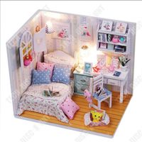 TD® Bricolage petite maison modèle d'assemblage simple petite maison jouet éducatif maison poupée princesse chambre petite amie