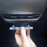 Allume-cigare de voiture,REAR--Répartiteur USB à 4 Ports avec chargeur 5V-3a, pour Tesla Model 3 et Y
